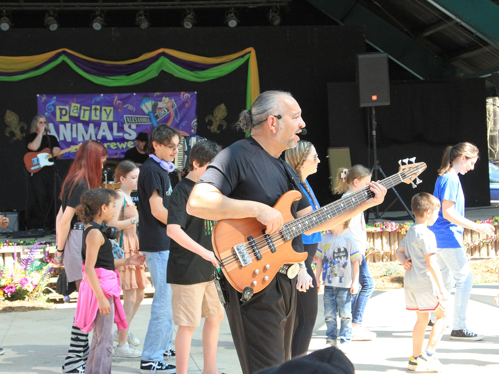 lighted peacock figure