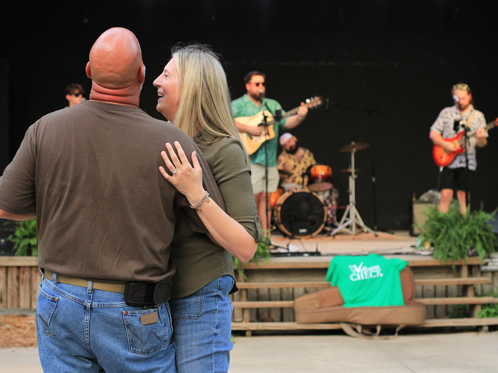 couple dancing to music