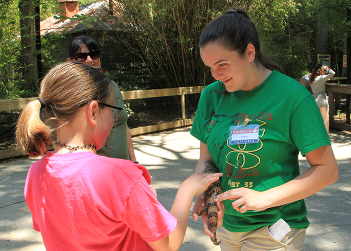 teen animal encounter with lizard